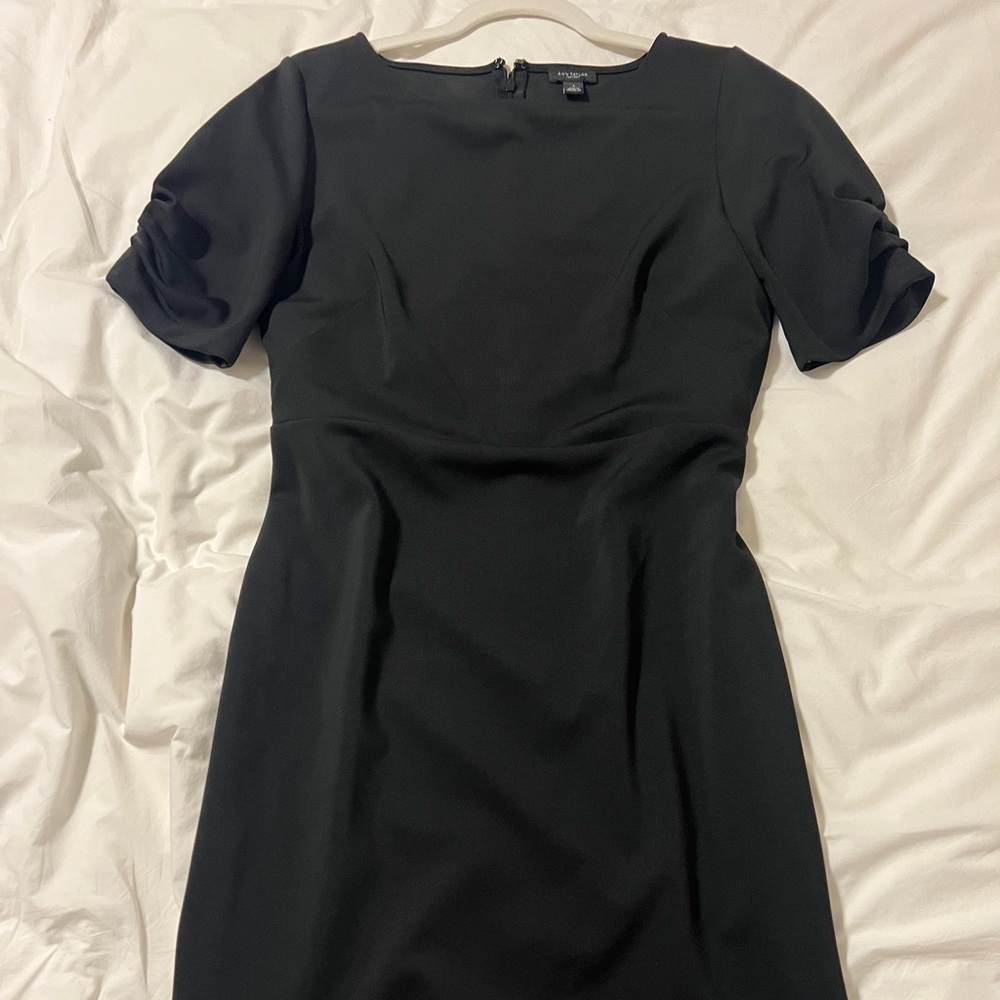 Ann Taylor Elegant Black Mini Dress